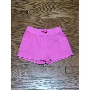 Cat & Jack Youth Girls Neon Pink Drawstring Sweat Shorts w/ Pockets, Sz M (8)